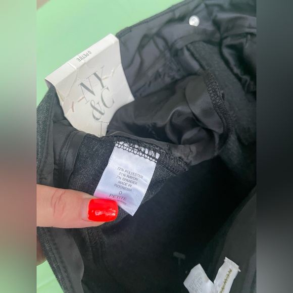 Slim Classic Dark Gray Women's pants size 0 petite NWT - Picture 8 of 14